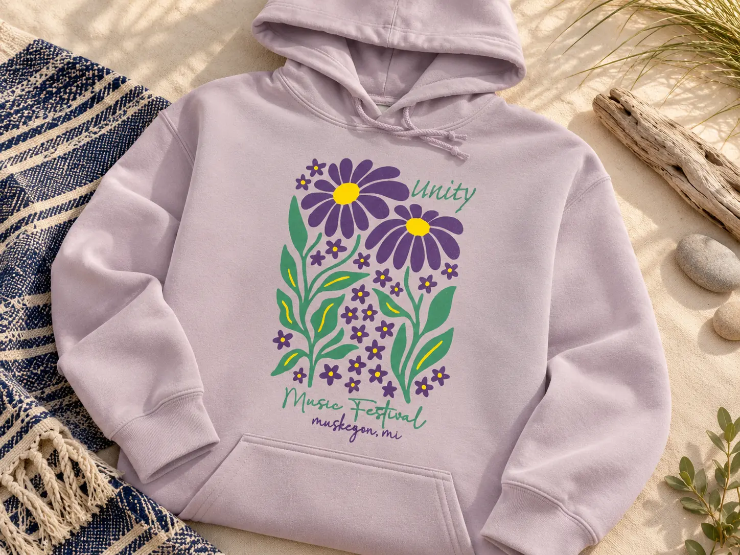 Unity floral screen-printed shirts
